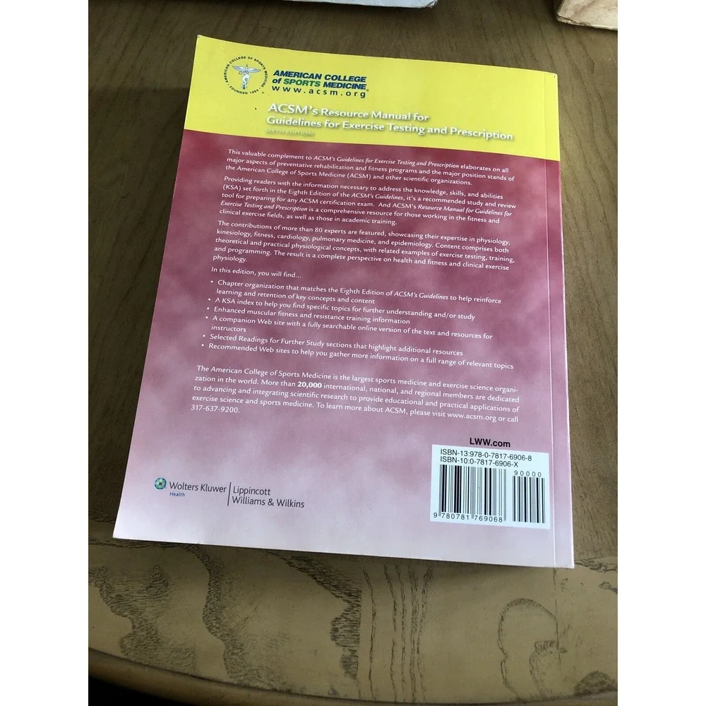 ASCM's Resource Manual for Guidelines for Exercise Testing and Prescription